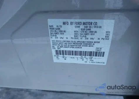 2023 Lincoln Nautilus Reserve from USA, damaged, VIN 2LMPJ8KP1PBL03835